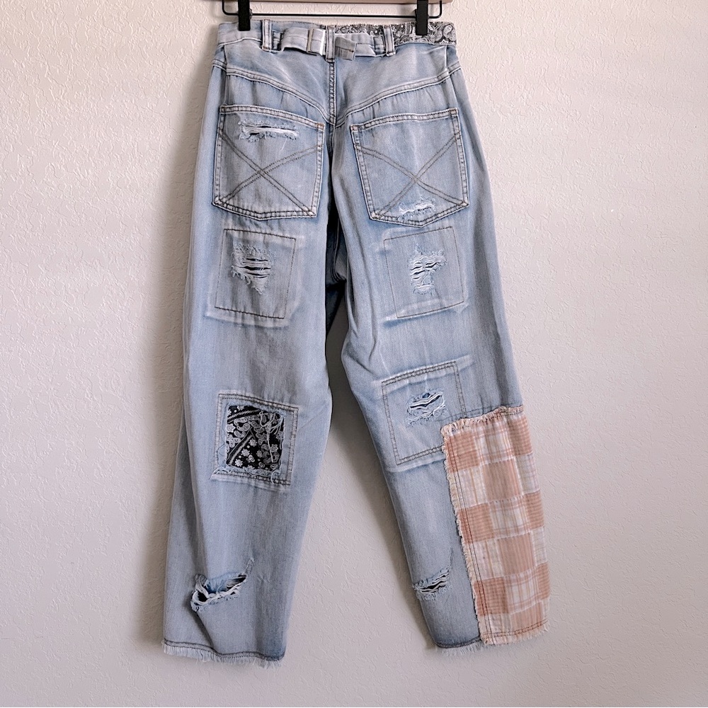 Pol Wanderlight Patchwork Boho Jeans Fwp100 Light… - image 8